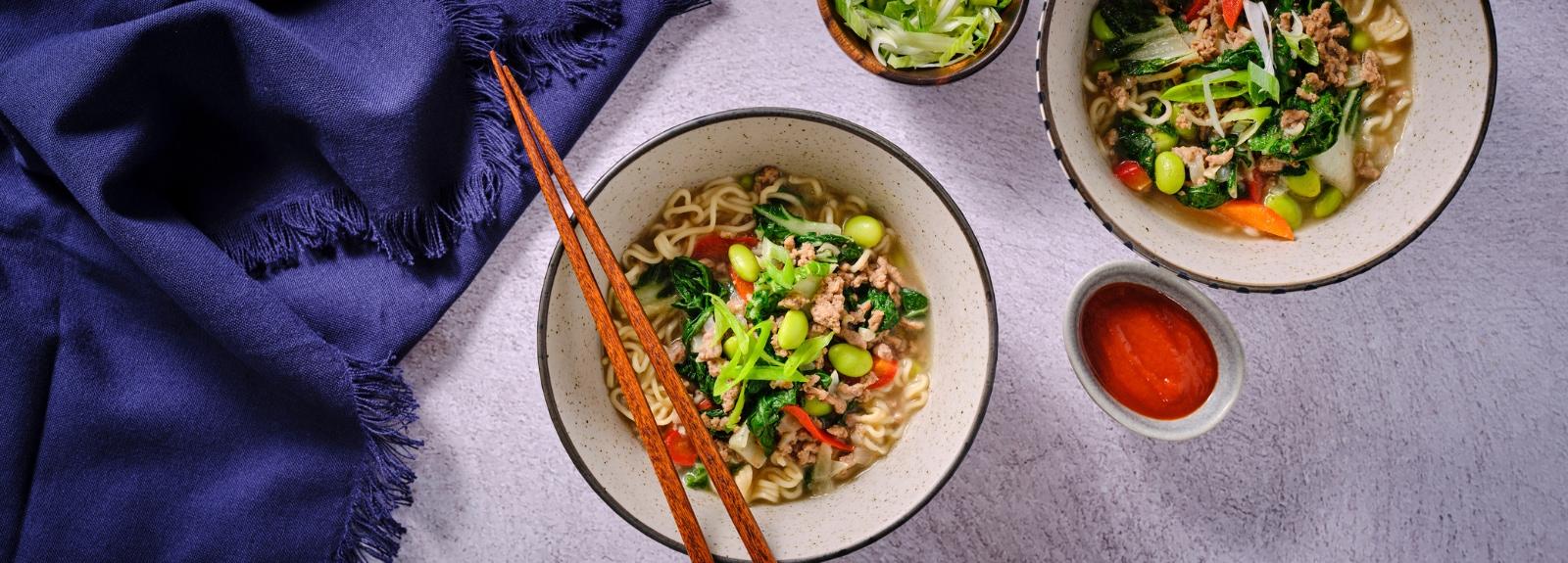 Soupe au bœuf et nouilles ramen
