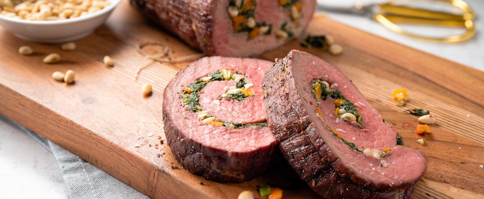 RÔTI FESTIF DE BŒUF FARCI