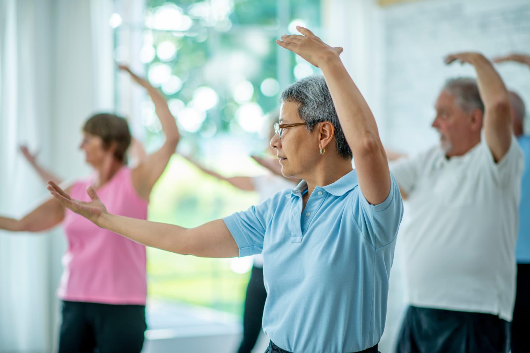 People doing Tai Chi