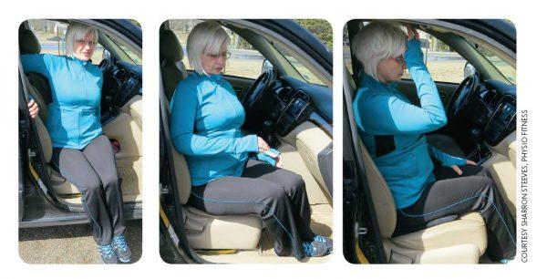 After The Fracture Lady getting out of car