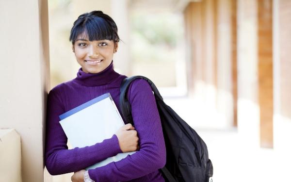 Portrait of smiling woman