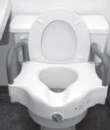 Raised toilet seat