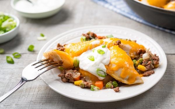 Pierogis façon pâté chinois