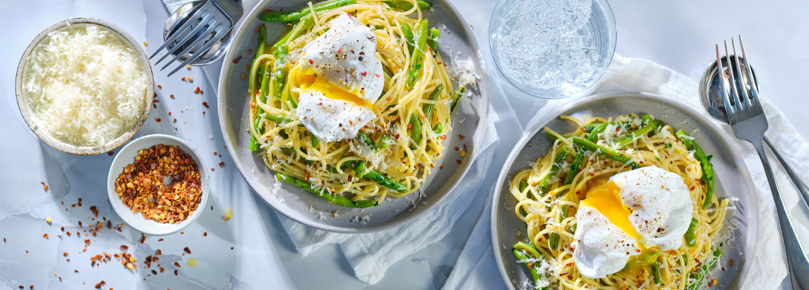 Haricots verts à la carbonara