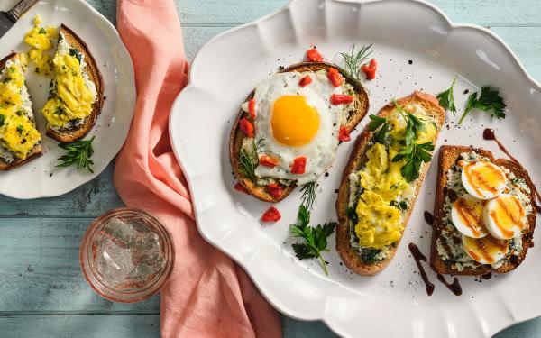Tartines aux œufs
