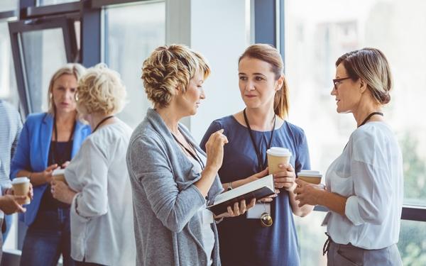 Women talking to each other