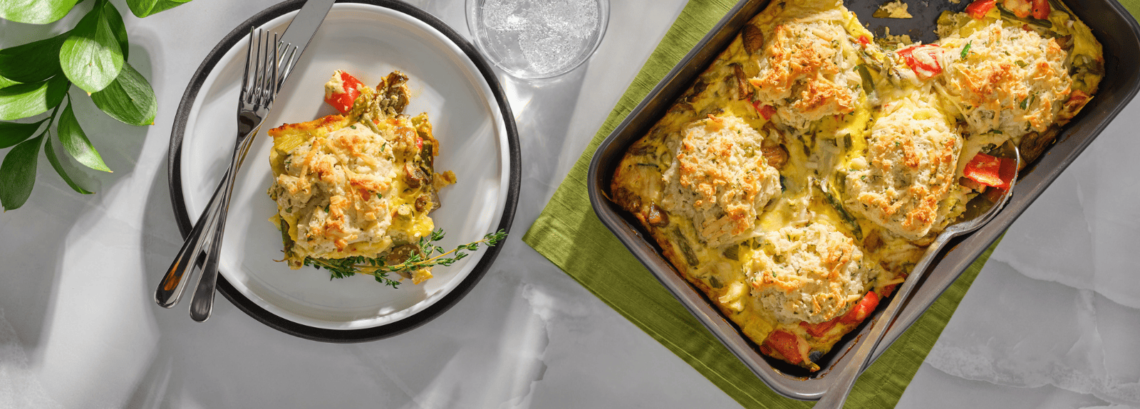 Cobbler aux légumes grillés